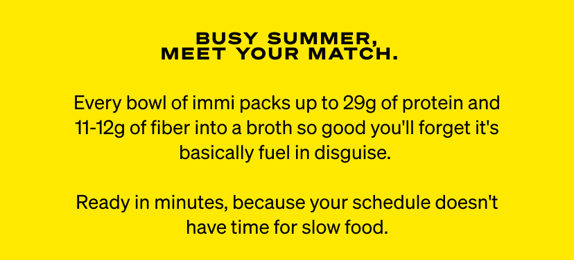 busy summer, meet your match.