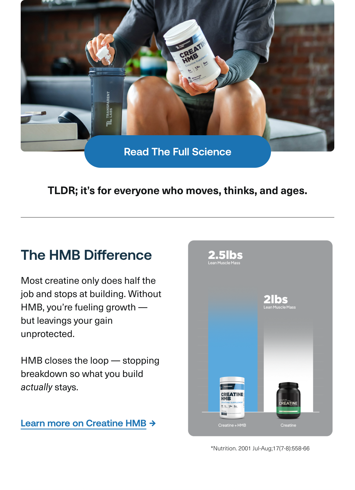 creatine is for everyone who moves, thinks, and ages
