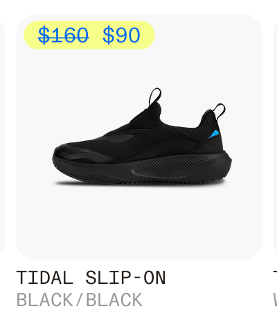 Tidal Slip-on Black Black