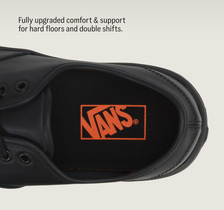 Fully upgraded comfort & support for hard floors and double shifts.