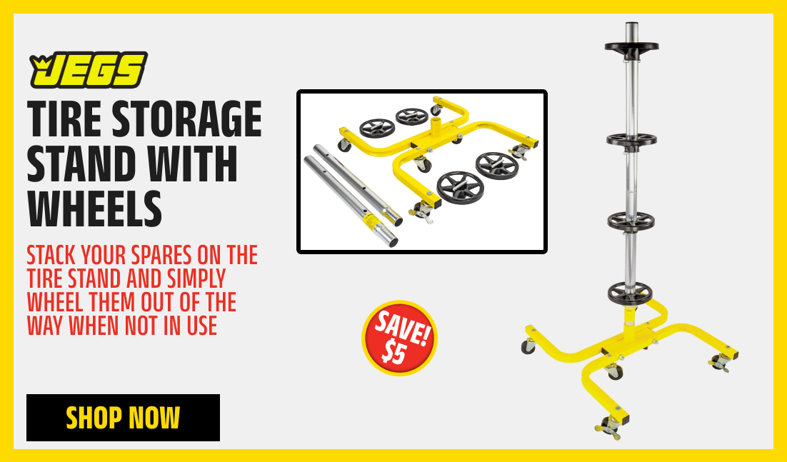 Tire Storage Stand with Wheels