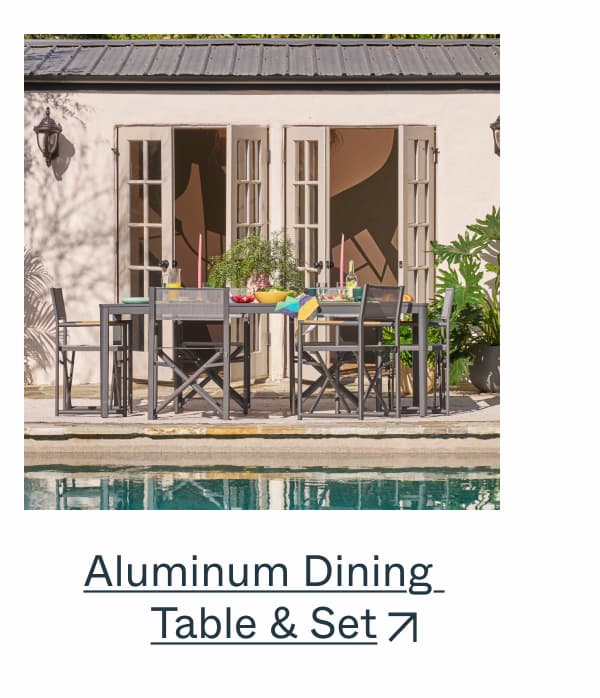 Aluminum Dining  Table & Set