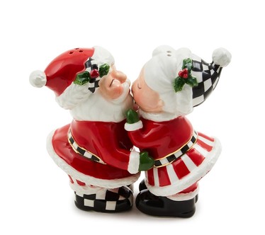 MacKenzie- Childs Holly Jolly Salt & Pepper Shaker Set