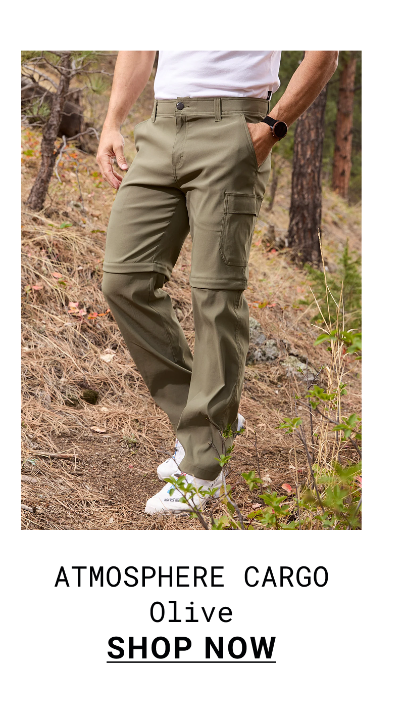 Men's Atmosphere Convertible Cargo Pant - Olive