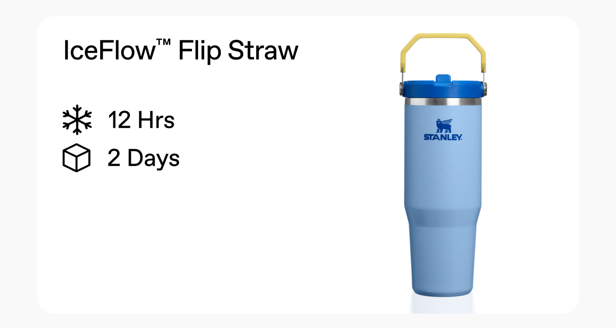 The IceFlow™ Flip Straw Tumbler | 30 OZ