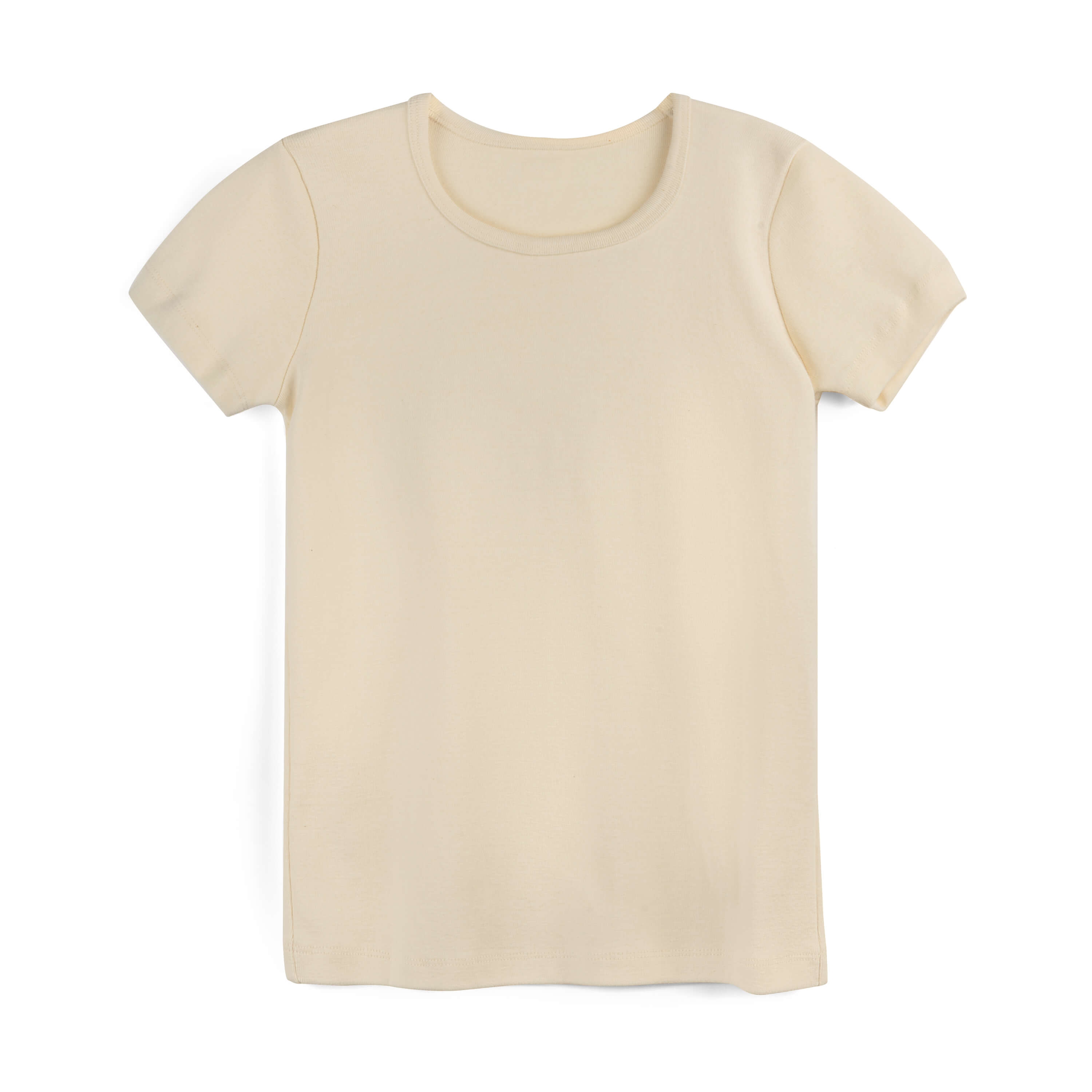 Image of Organic Cotton Kids Rib Knit Short Sleeve Tee