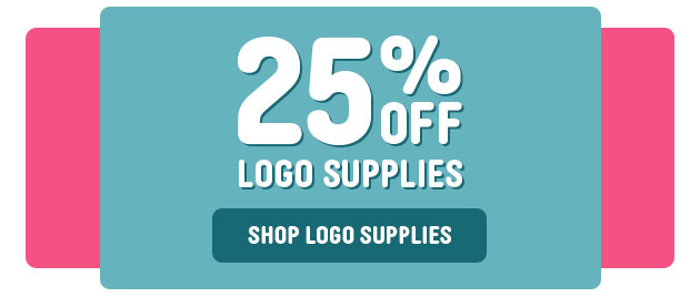 25% off Logo Supplies