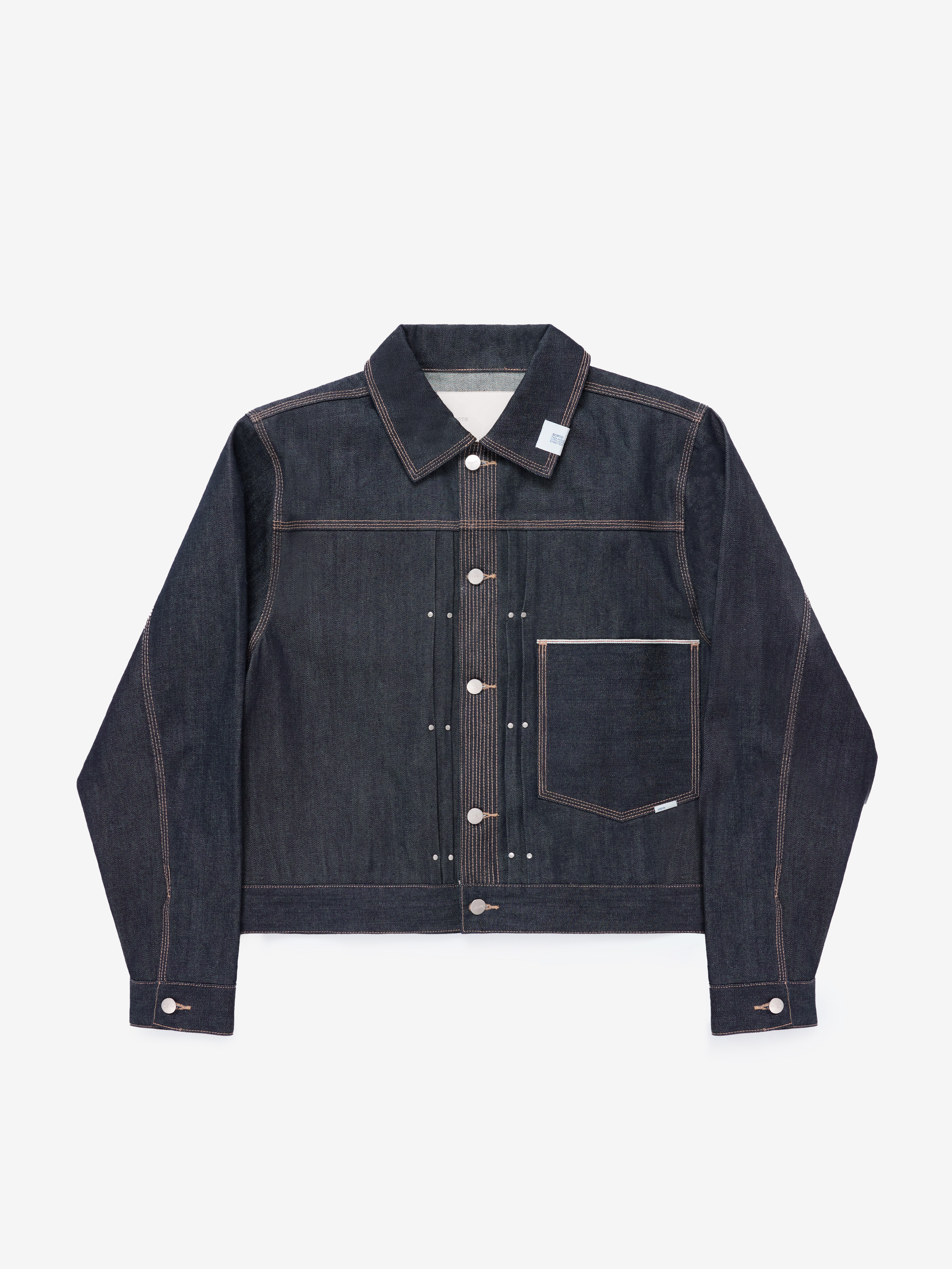 Image of HARDLINE Type-1 Selvedge Jacket - Indigo
