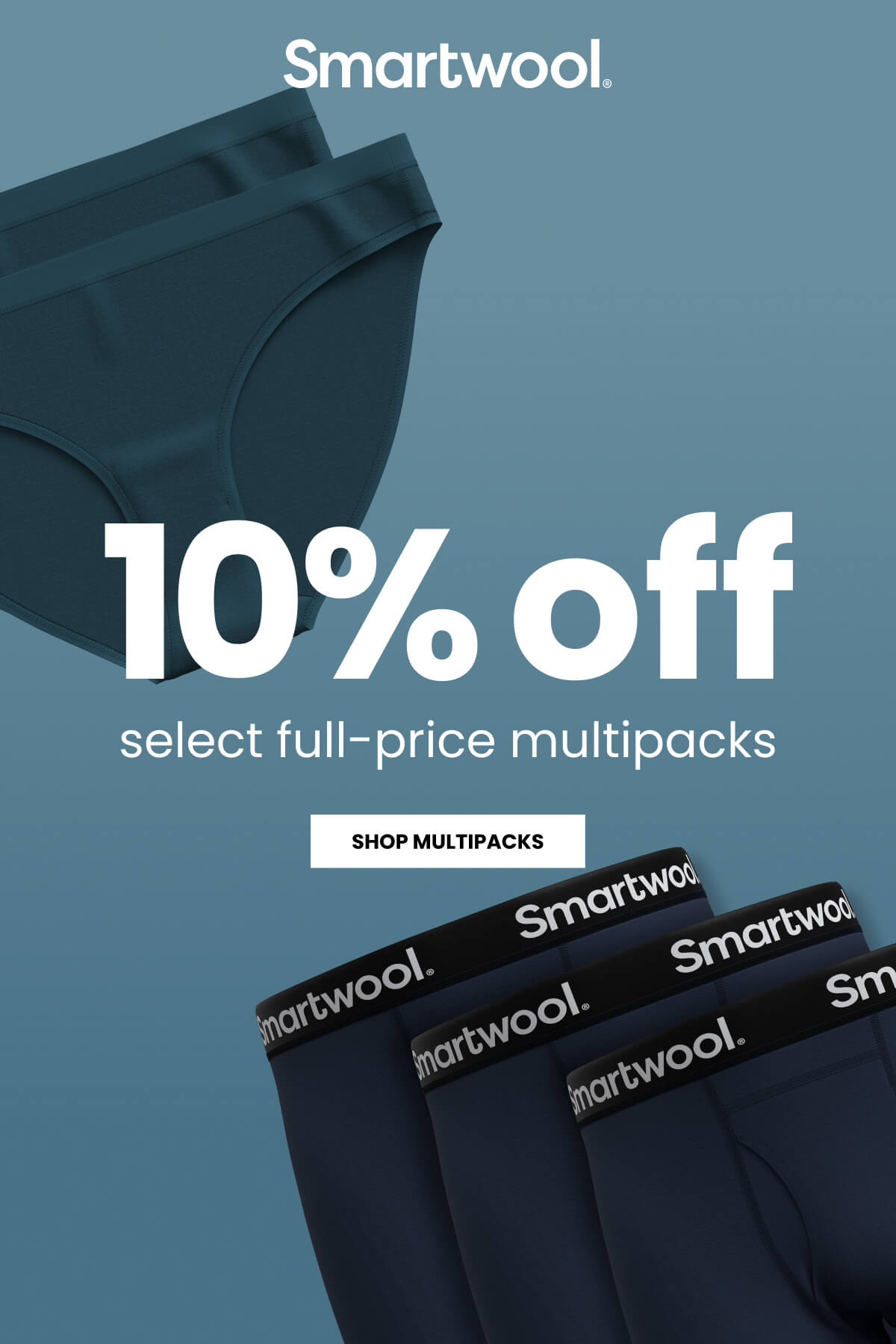 10% off select full-price multipacks