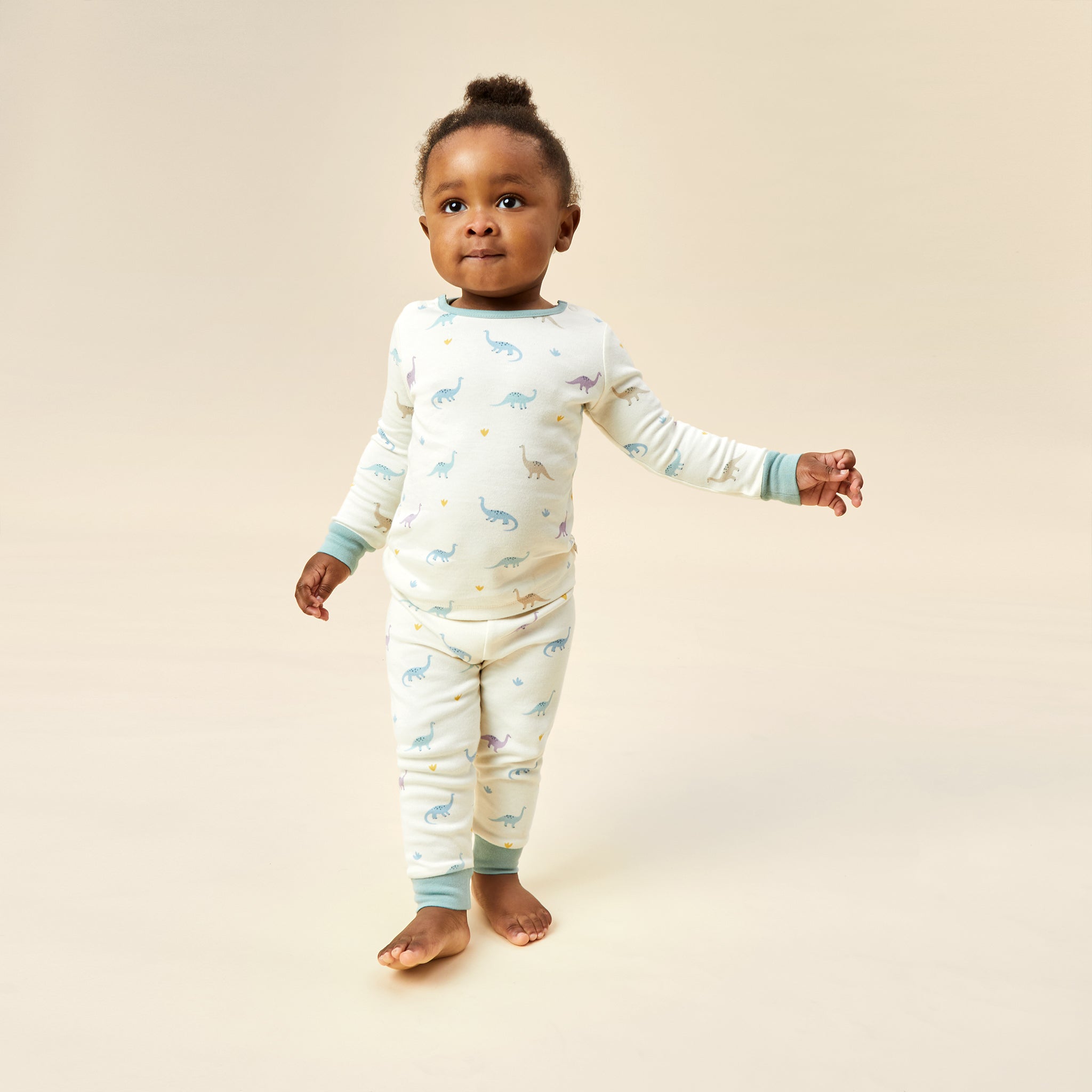 Image of Dino Print Pajama Set