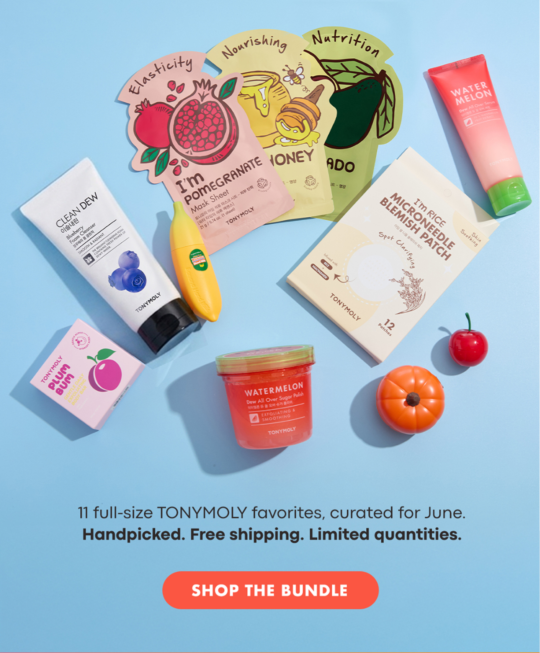 11 full-size TONYMOLY Favorites, curated for June.