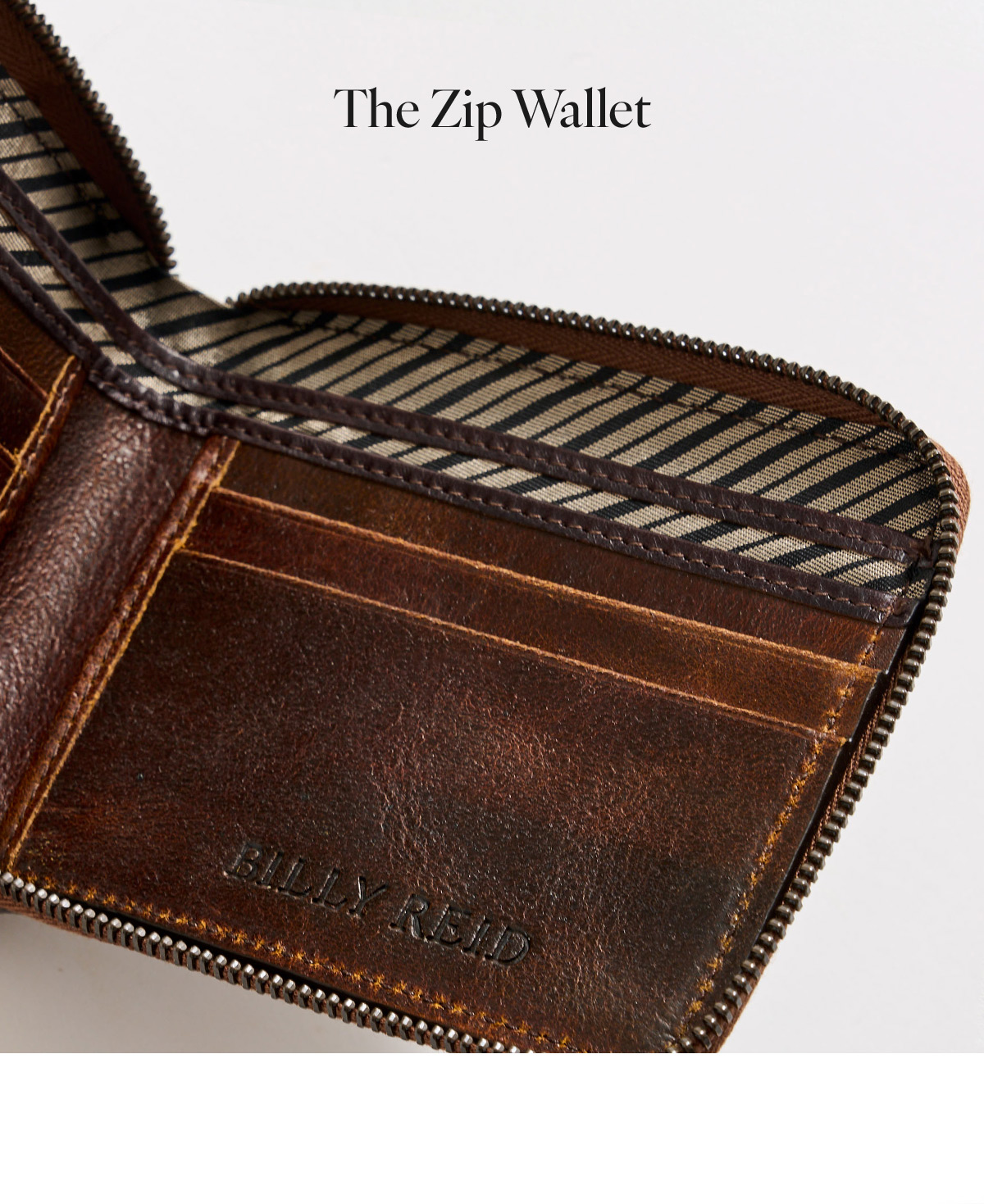 Leather Zip Wallet