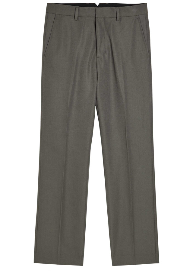 AMI PARIS Straight-leg wool trousers