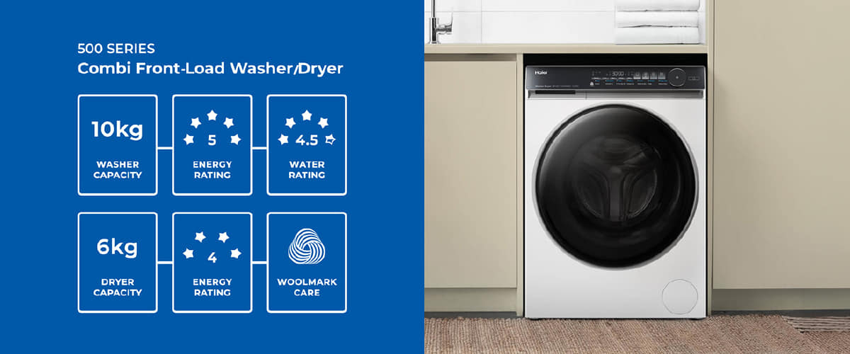 Haier 500 Series Combi Front Load Washer Dryer