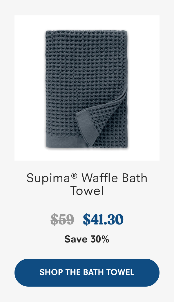 Supima® Waffle Bath Towel