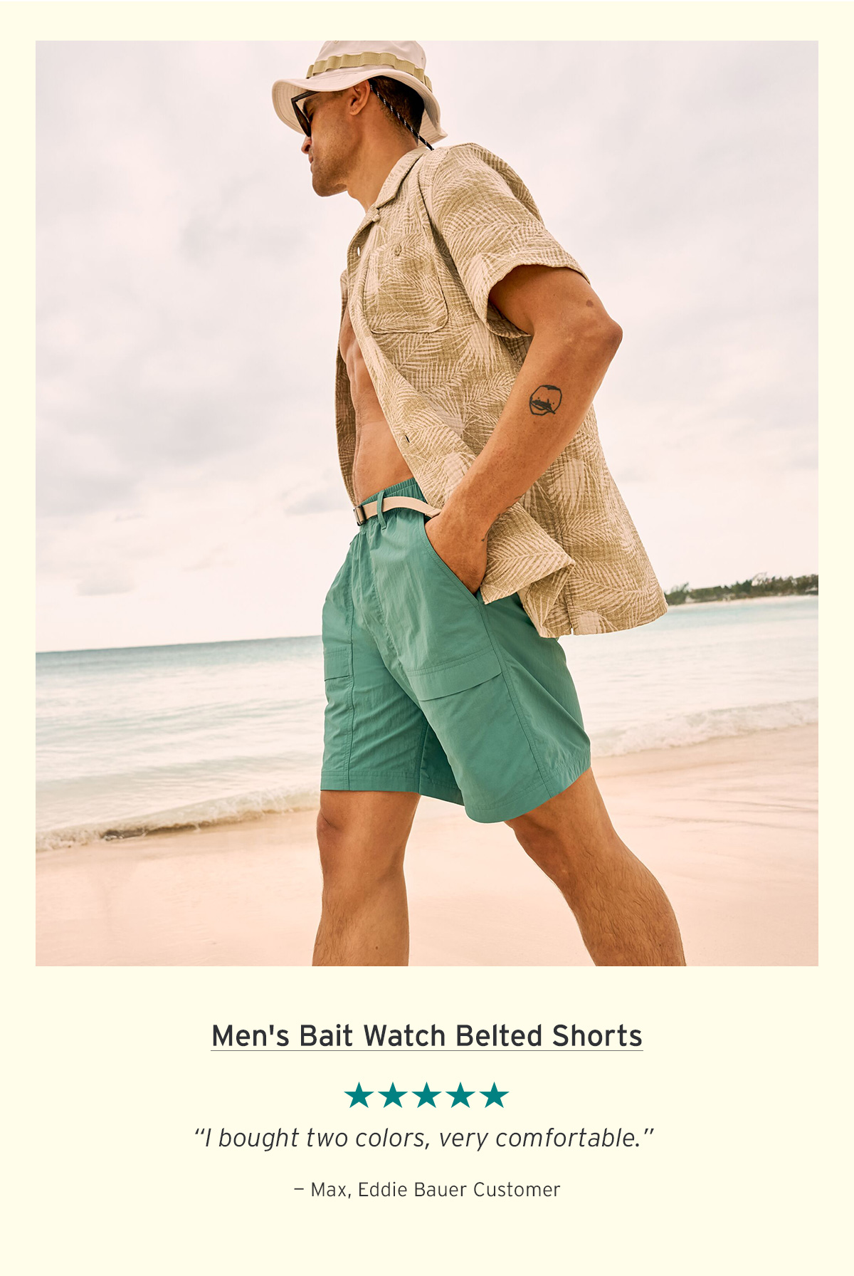 Men's Bait Watch Belted Shorts