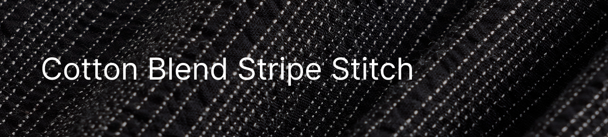 Cotton Blend Stripe Stitch