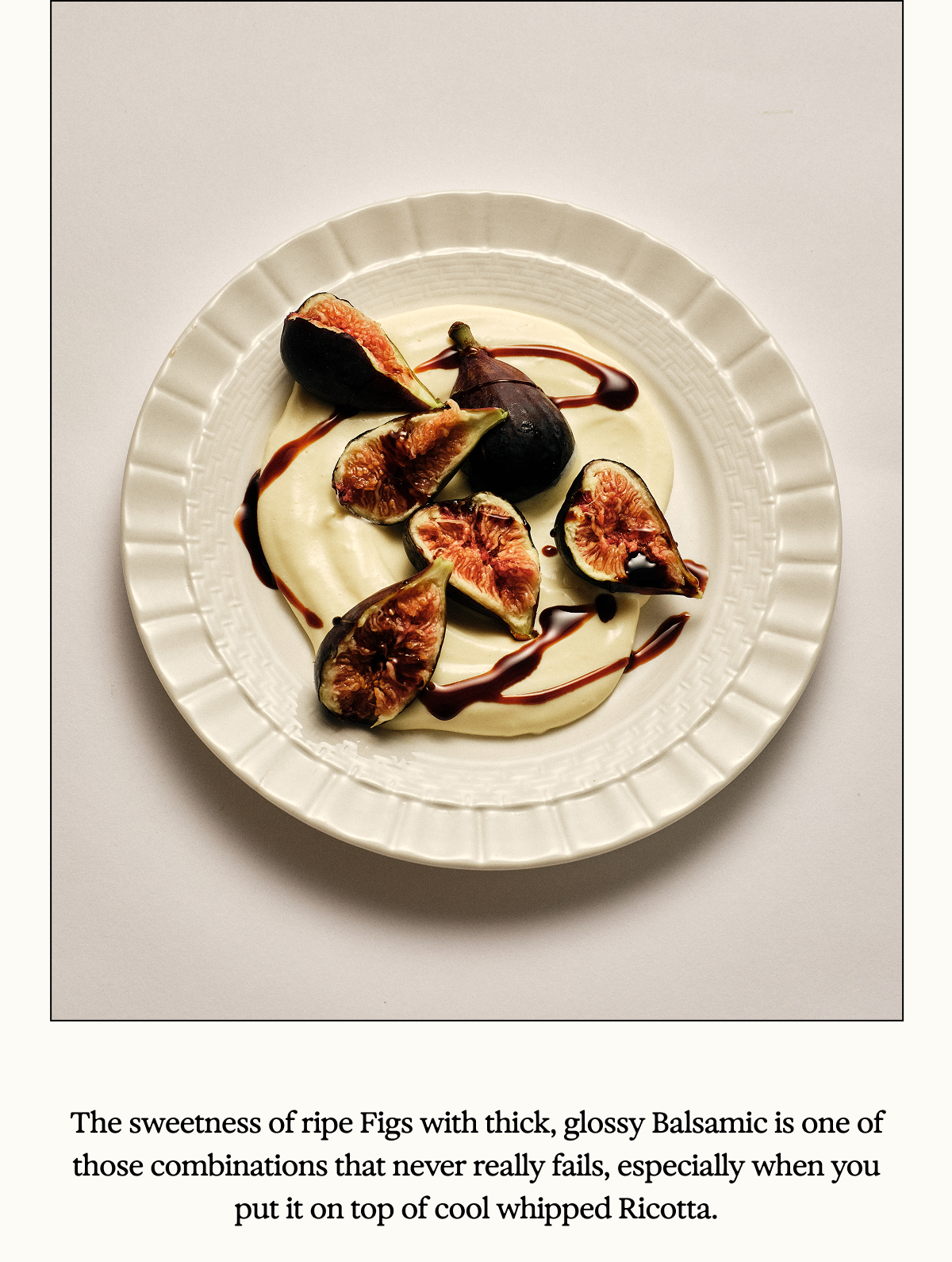 Figs Whipped Ricotta and Balsamic