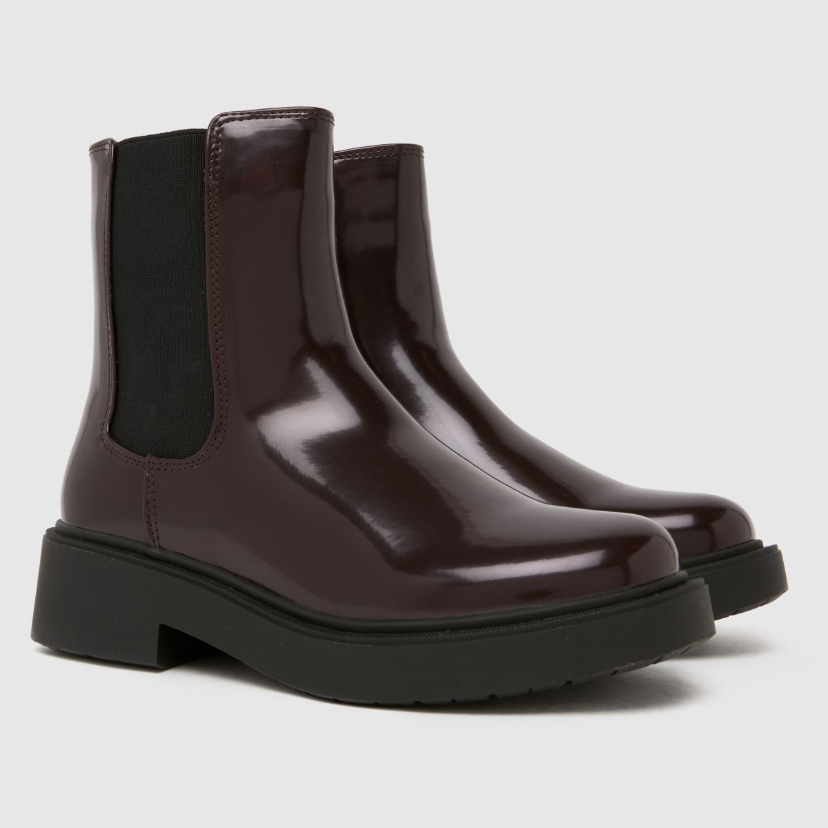 An image of burgundy schuh ankle boots