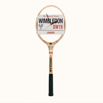 Wimbledon Tennis Racket Wall Clock