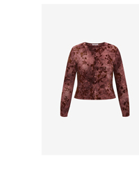 Shop the Devore Flock Print Top