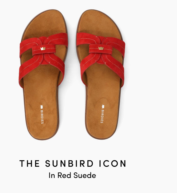 The Sunbird Icon In Red Suede