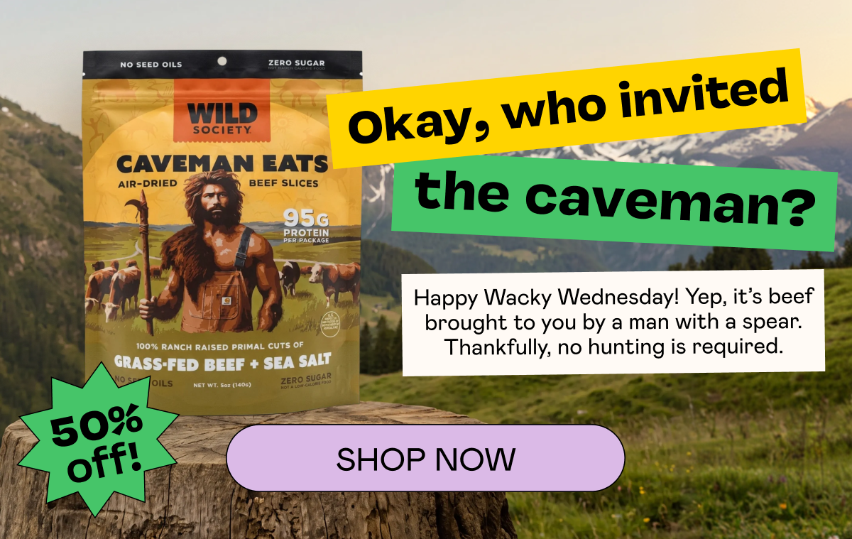 Wild Society Caveman Eats Grass-Fed Ribeye Steak Slices ($12.99). | SHOP NOW
