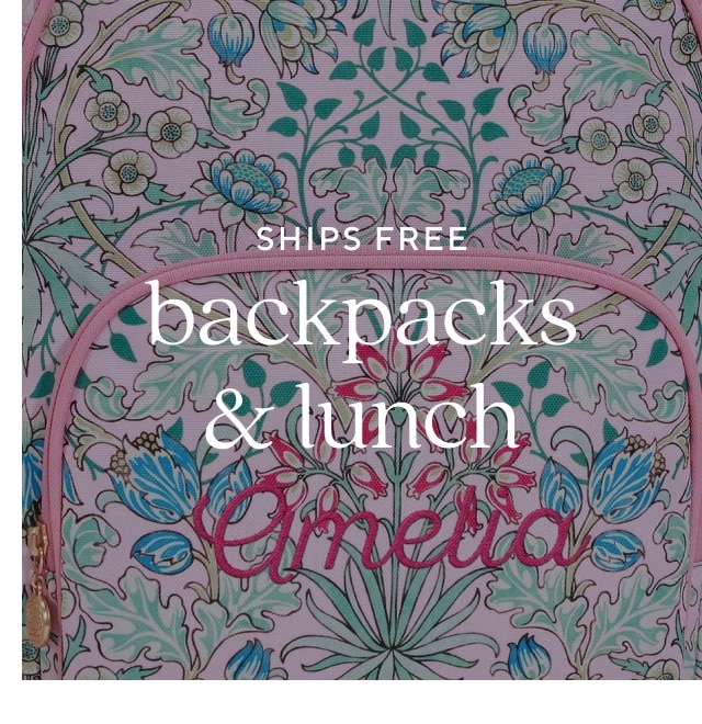 backpacks & lunch