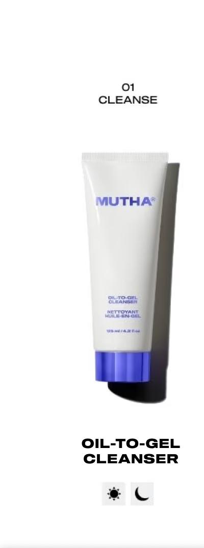 Oil-to-gel cleanser 