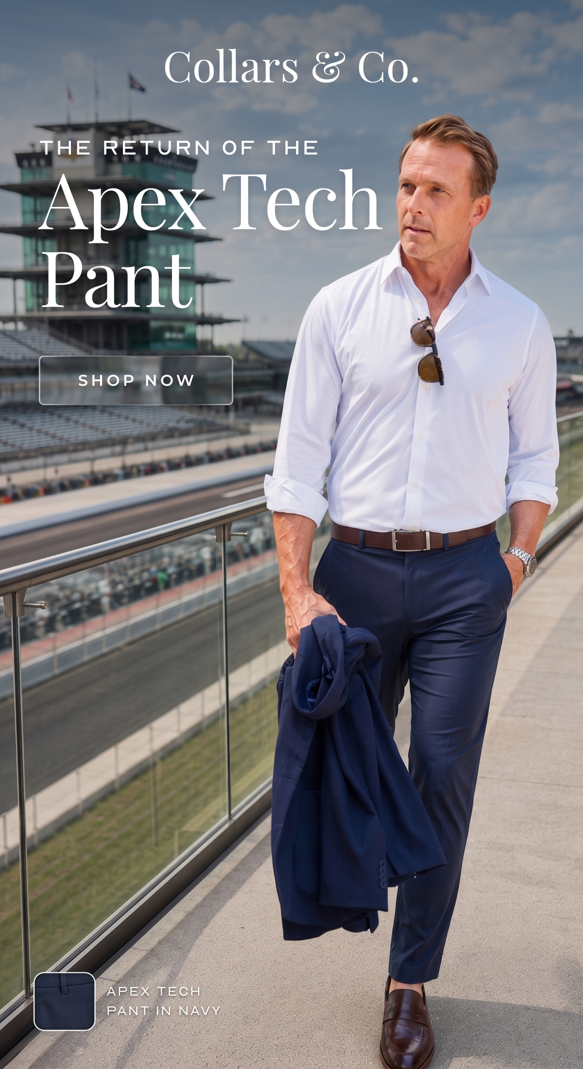 THE RETURN OF THE Apex Tech Pant shop now Apex Tech Pant in Navy