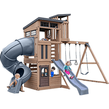 Gorilla Skyline Lookout Outdoor Swing Set - Do-It-Yourself or Installed