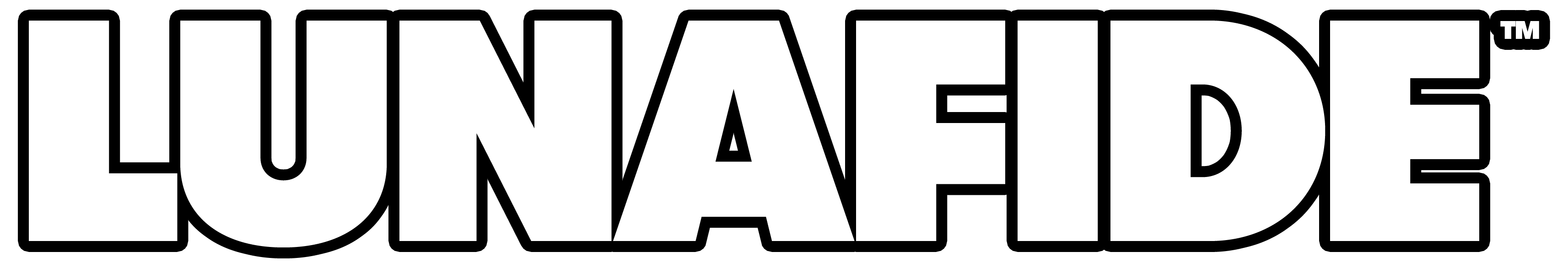 Lunafide Logo 2023 Mono White