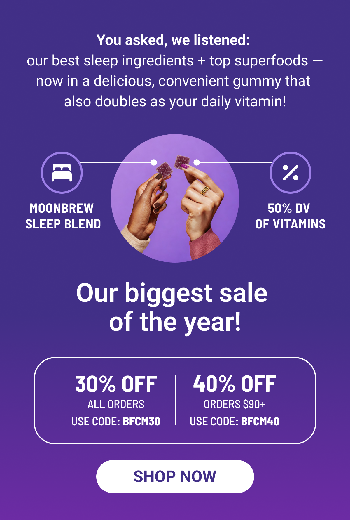 Don't miss our biggest sale of the year! Up to 40% off.