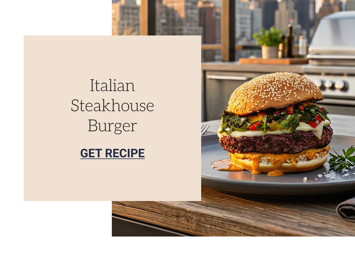 Italian steakhouse burger recipe