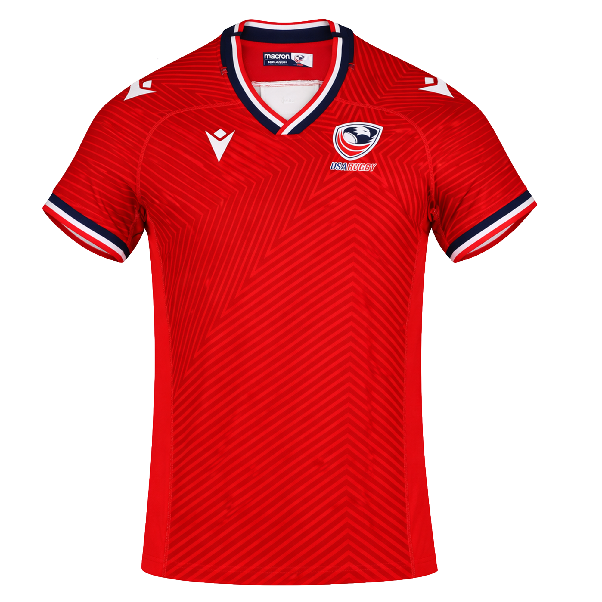 Image of USA Rugby 24/25 Red Replica Training Jersey by Macron