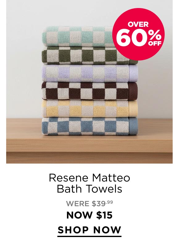 Resene Matteo Bath Towels