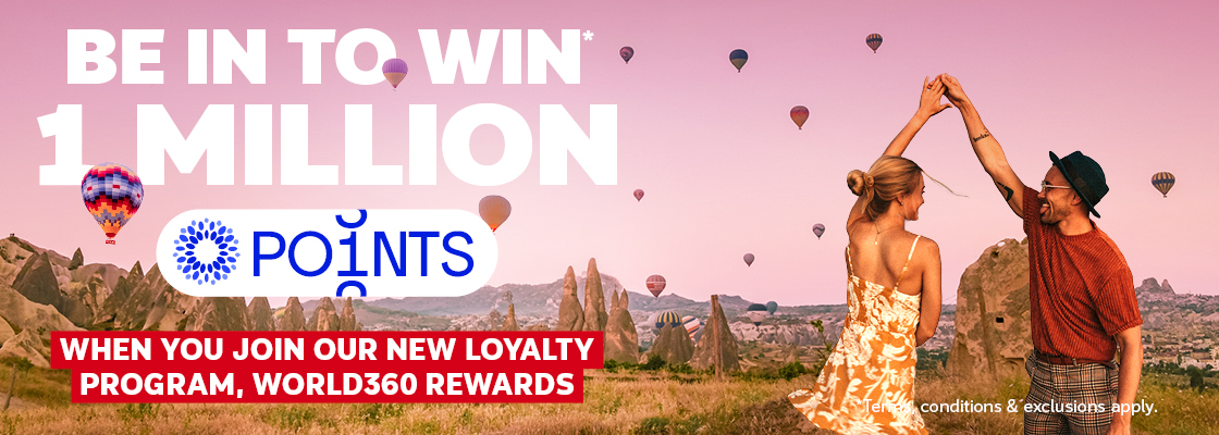 BE IN TO WIN 1 MILLION POINTS*