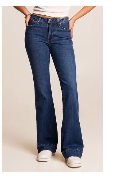 Retro Trouser Flare Stretch Jean