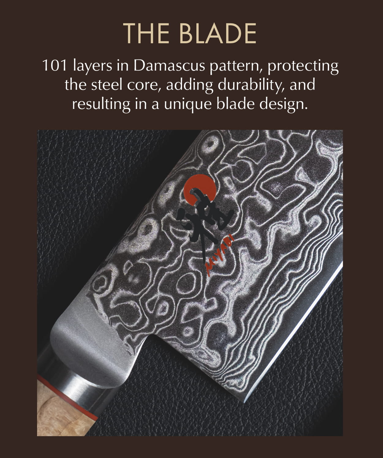 The Blade: 101 layers of Damascus pattern