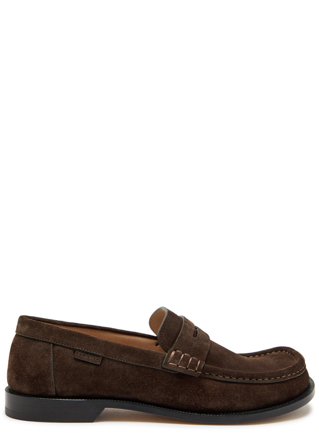 LOEWE Camp suede loafers