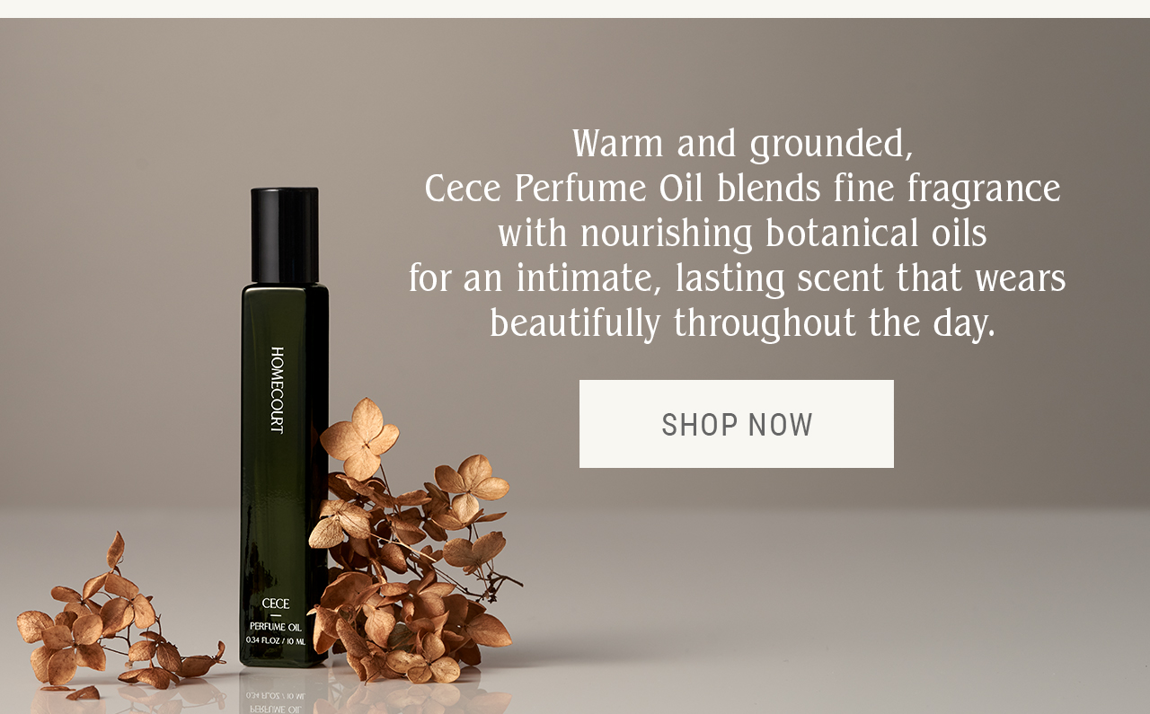 Warm and grounded, Cece Perfume Oil blends fine fragrance with nourishing botanical oils.