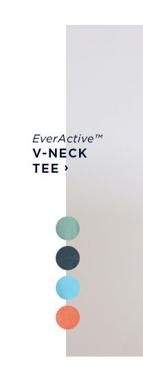 shop everactive v-nec tee /available color swatches