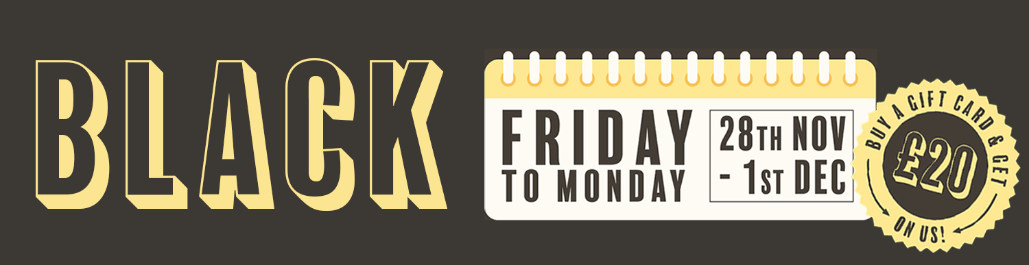 Black Friday Gift Card offer - 28th Nov - 1st Dec only