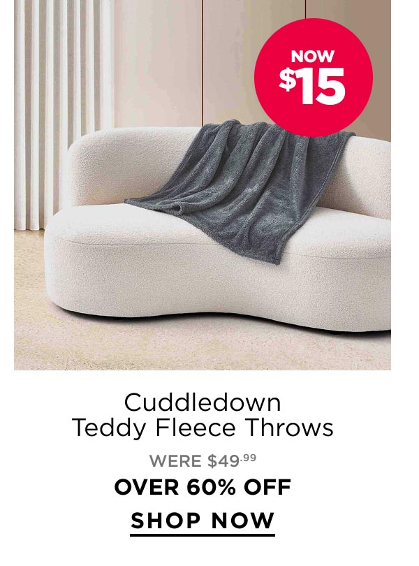 Cuddledown	Teddy Fleece Throws