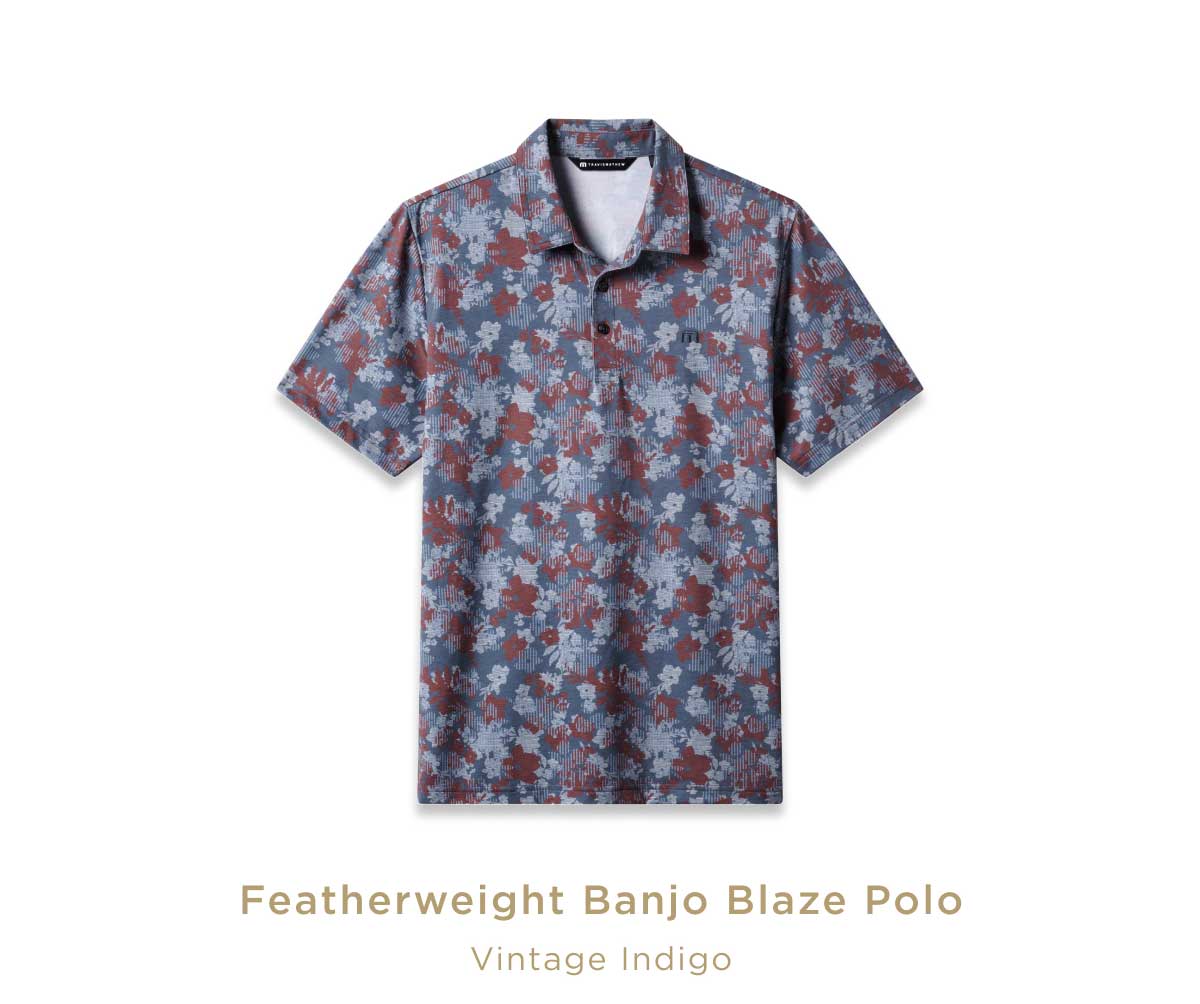 Featherweight Banjo Blaze Polo - Vintage Indigo 