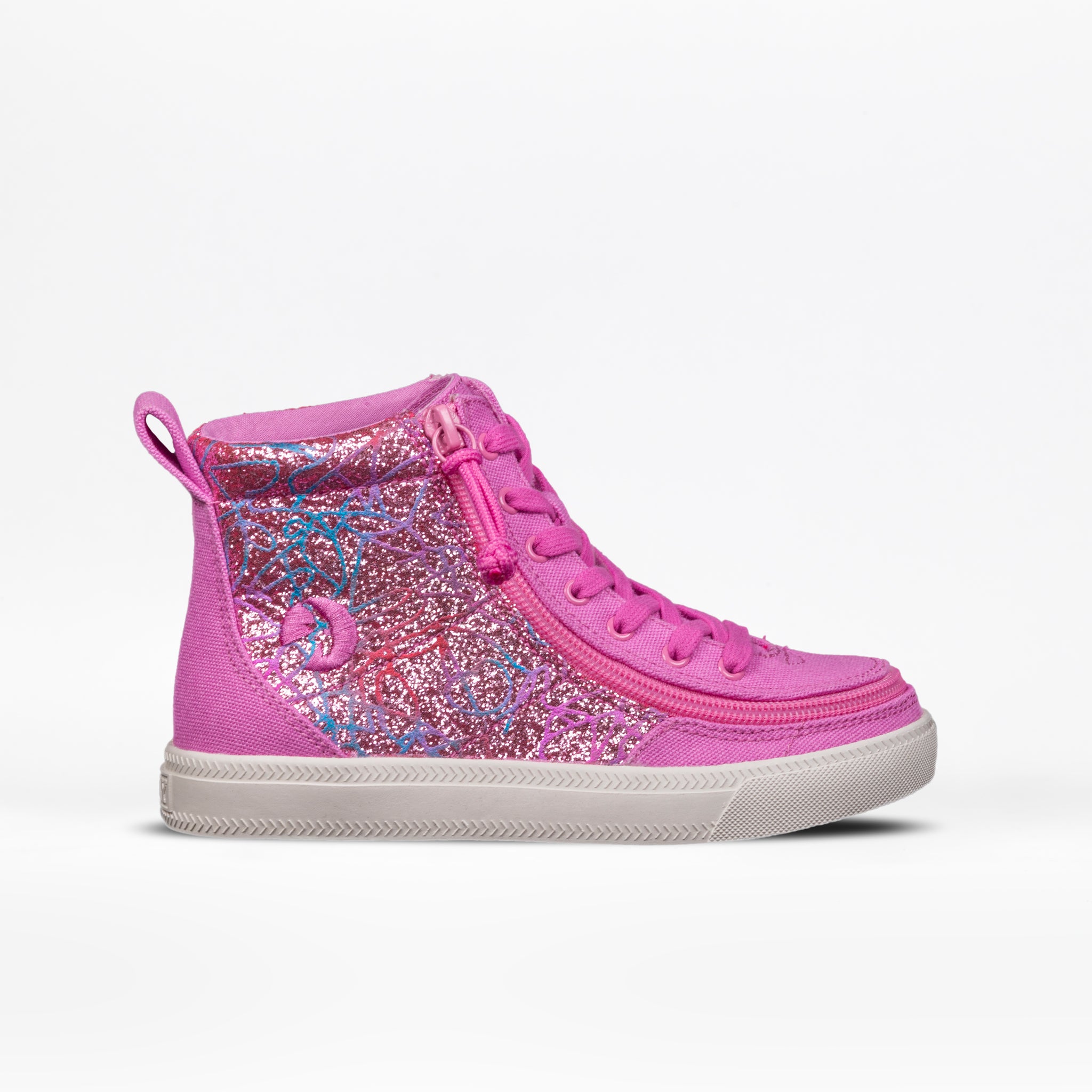 Pink Print BILLY Classic Lace High - M (Kid/Tod Medium) / 11 US Little Kid