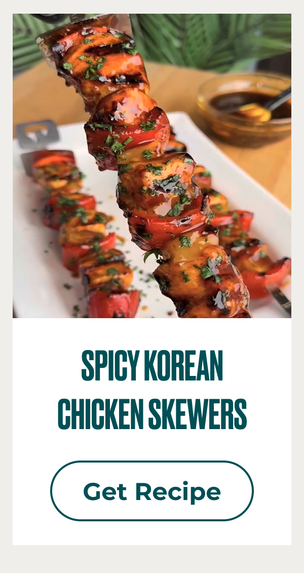 SPICY KOREAN CHICKEN SKEWERS
