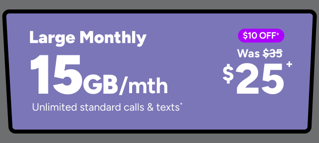 Kogan Mobile - 15GB for $25/mth +