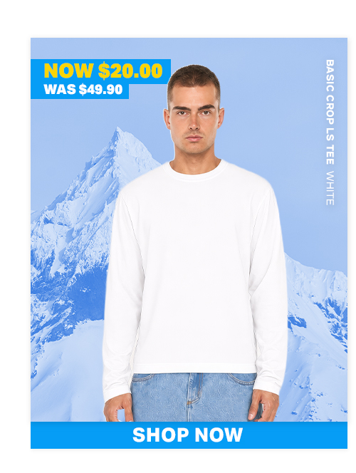  BASIC CROP LS TEE 220 WHITE BASIC CROP LS TEE 220 WHITE  Description 100% Cotton / 220gsm / Rib-bound Collar / Custom Huffer colour / Cropped fit / Long sleeve / Huffer branded woven label  Specifications SALE ONLINE ONLY BASIC CROP LS TEE 220 WHITE