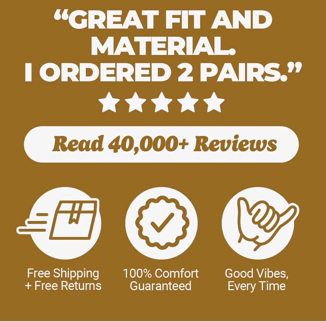 "great fit and material. ordered two pairs." Read 40,000+ reviews. Free shipping and free returns, comfort guaranteed, good vibes every time. Mugsy